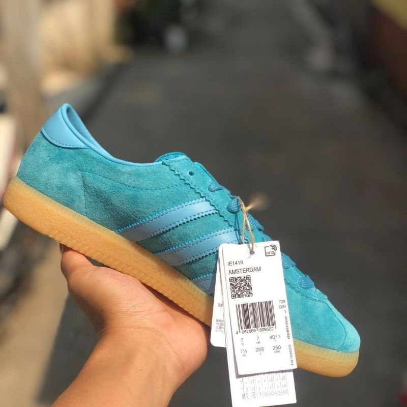 ADIDAS AMSTERDAM NEW RELLES BLUE MINT ORIGINAL