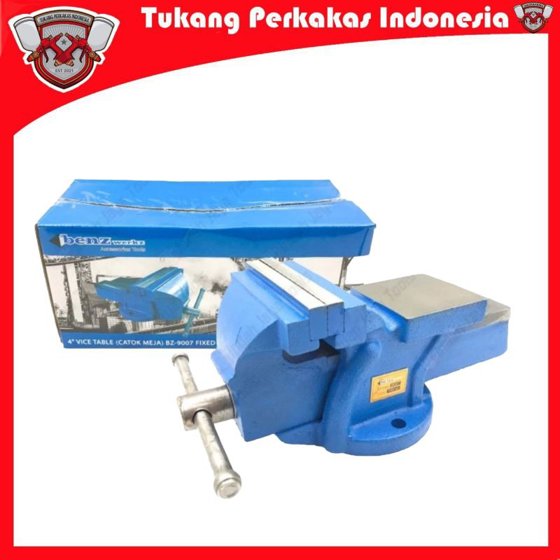 Benz catok paron 8 inch fixed bench vise 8 inch ragum meja besi 8inch