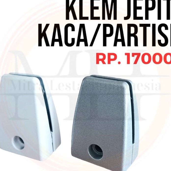 READY STOK Partisi Sekat Jepit Kaca Meja Kantor Klem Jepit Kaca Clamp Jepit