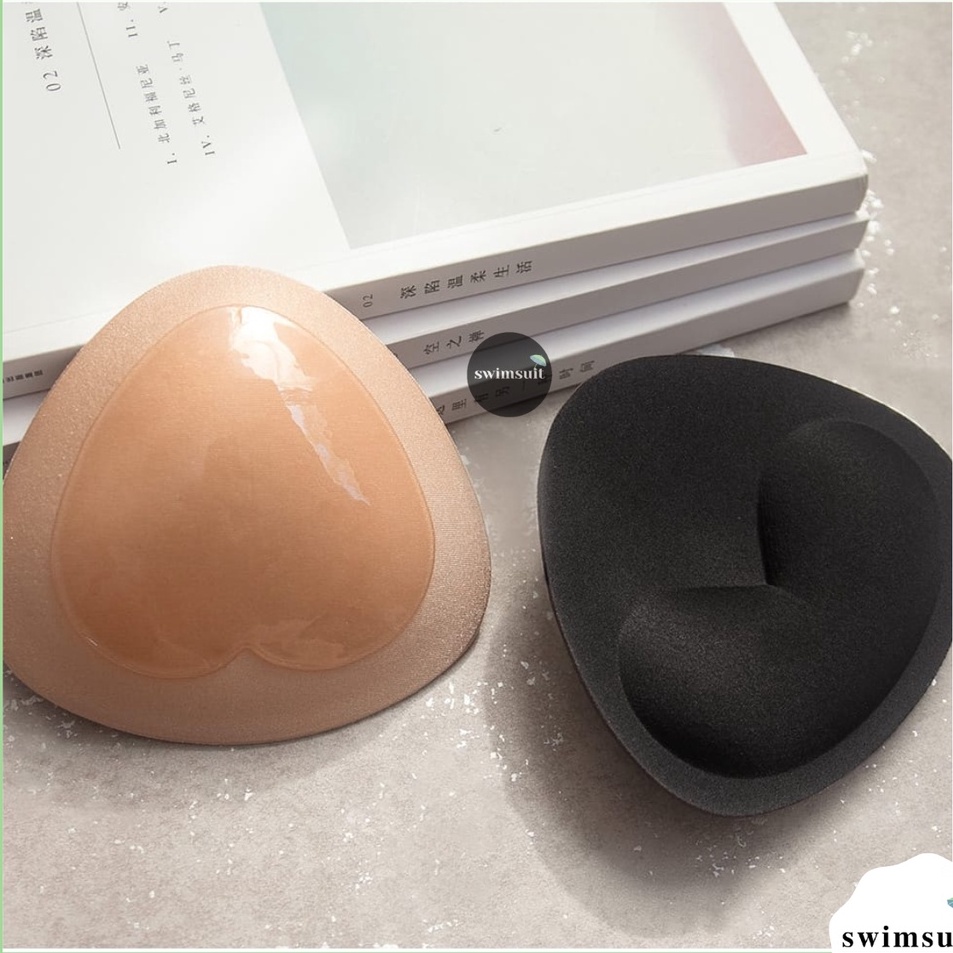 Deals Swimsuit Bikini Pushup Pad Bra Pads Magic Sponge Breast Pad Volume Up Invisible Boobs Waterpro
