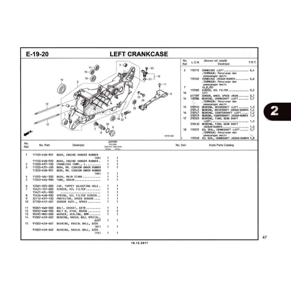 Oil Seal 26x45x6 18  PCX 150 K97  PCX Hybrid 91202K97T01