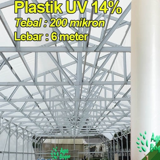 1111 Plastik UV Lebar 6 meter Plastik UV eceran