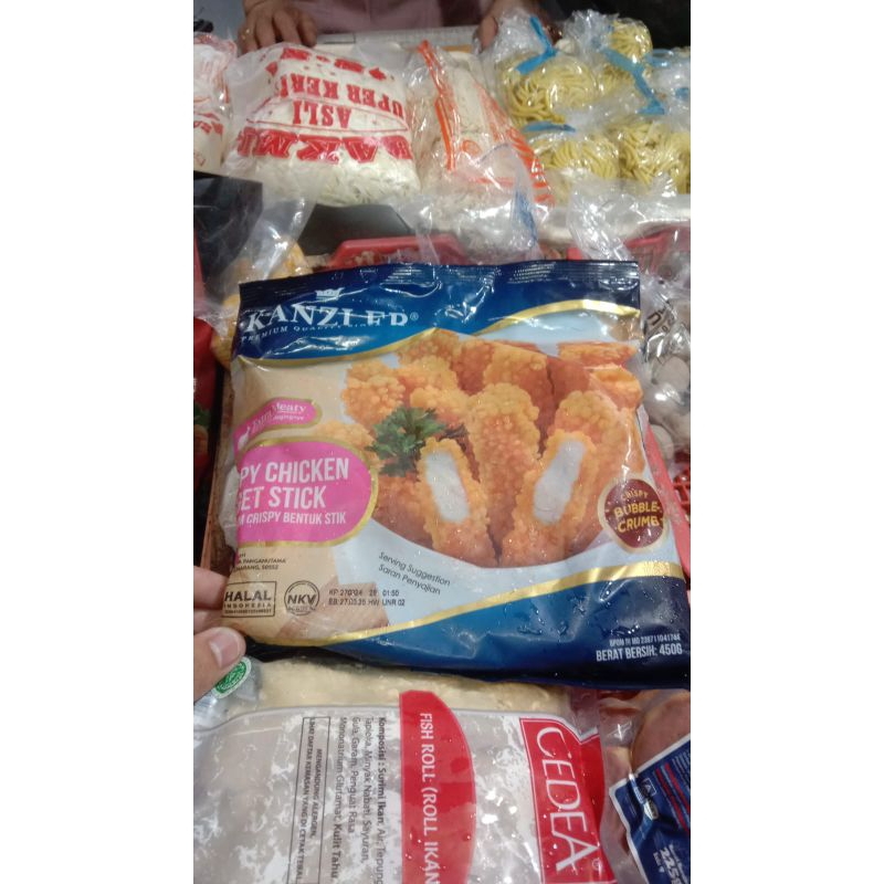

Crisfy Chicken Nugget Stick Kanzler - Per Bungkus - 450gr