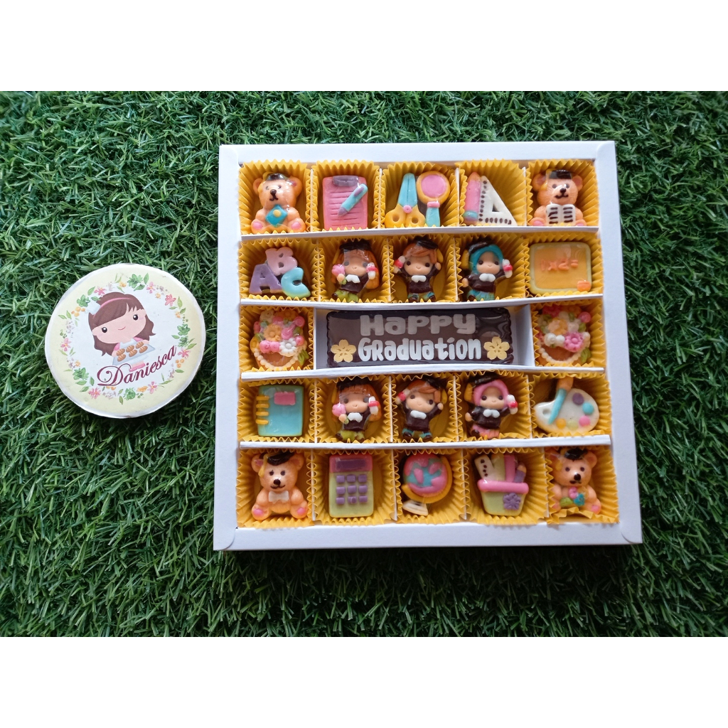 

.GR03.S25B.Coklat ucapan HAPPY GRADUATION hadiah graduation day kenaikan kelas kelulusan ( ds bgr )