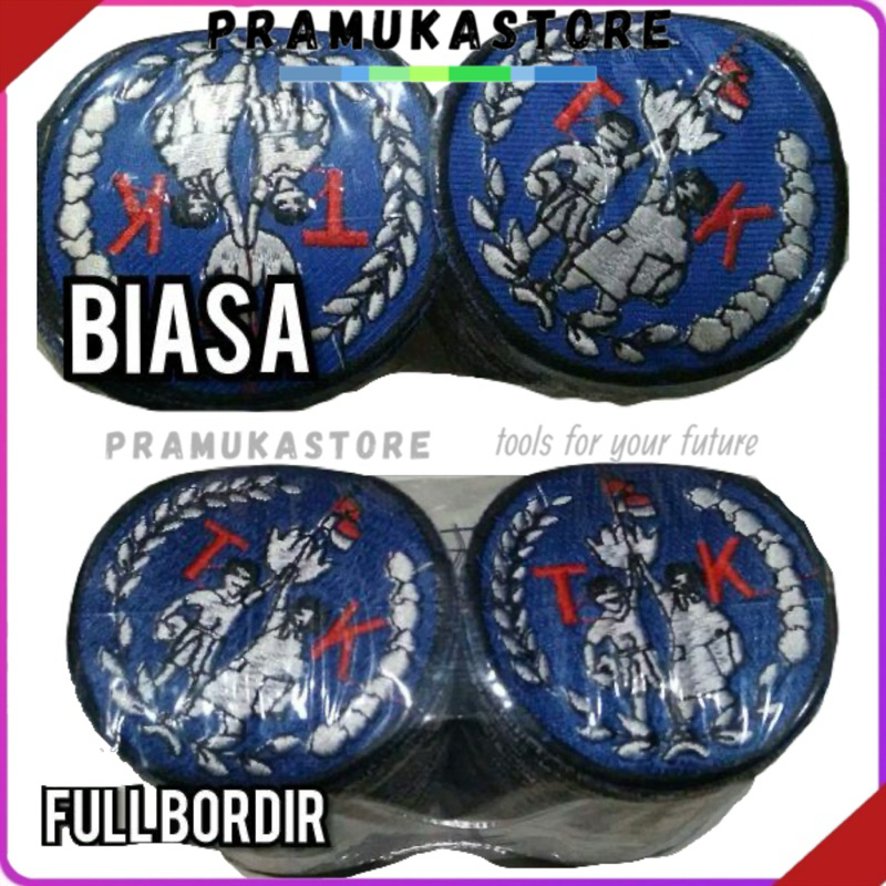 1pack isi 100biji bed / badge TK | bed tk | tk bordir | taman kanak kanak | bet tk | paud | bordir p