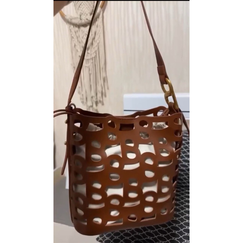 ❌SOLD❌ PRELOVED CLEA BAG BROWN BUTTONSCARVES