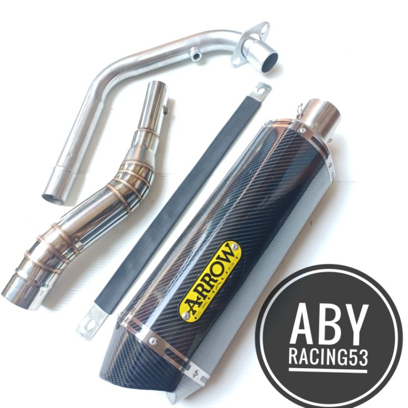 Knalpot Racing ARROW KARBON Vixion - Byson - R15 - Cbr 150 - Cb 150 - Sonic 150 - Mx king 150 - Satr