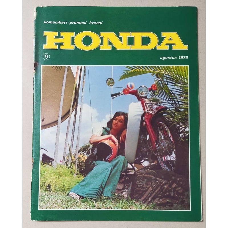 Majalah Motor Honda no.9 / Agustus 1975 : Poster Honda S-110 Deluxe