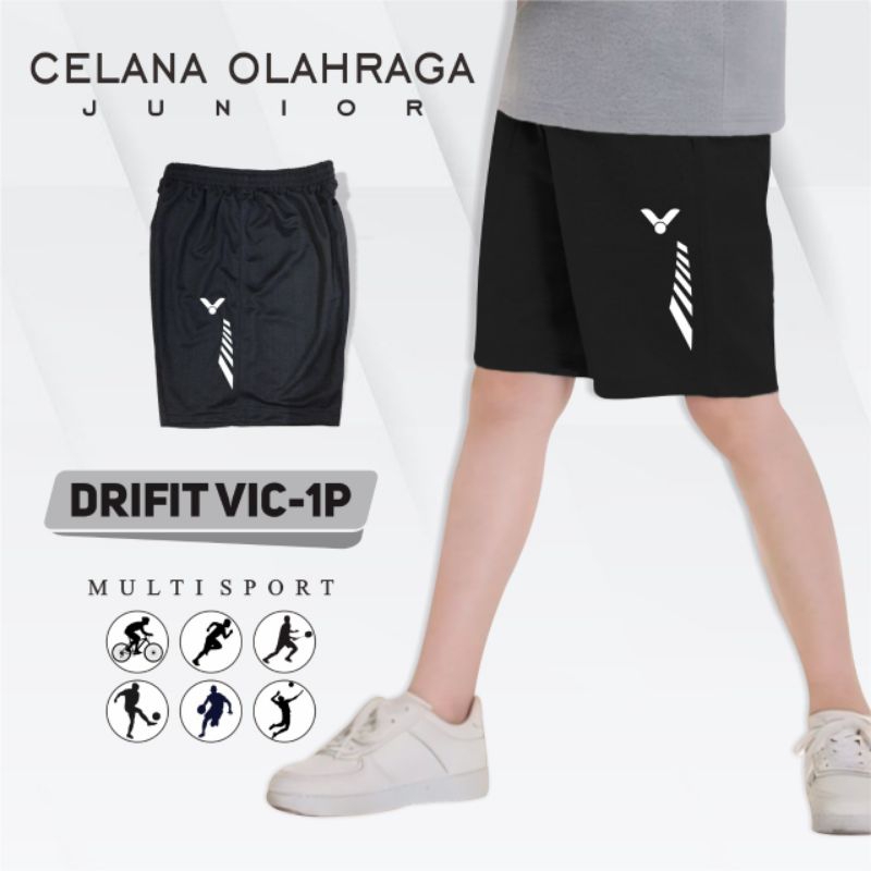Celana pendek anak hitam polos ssb short pants soccer sepak bola training drifit super speed