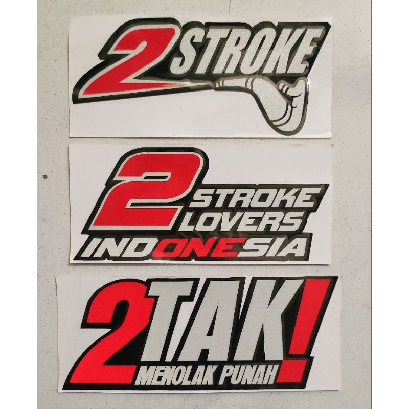 stiker 2 stroke 2Tak cutting timbul stiker 2Tak 2 stroke terbaru terlaris