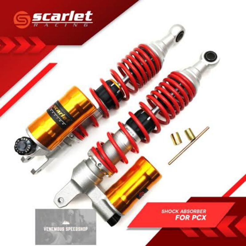 shock shok skok breaker belakang xmax 250 pcx 150 lokal new rebound tabung bawah scarlet 9002 origin
