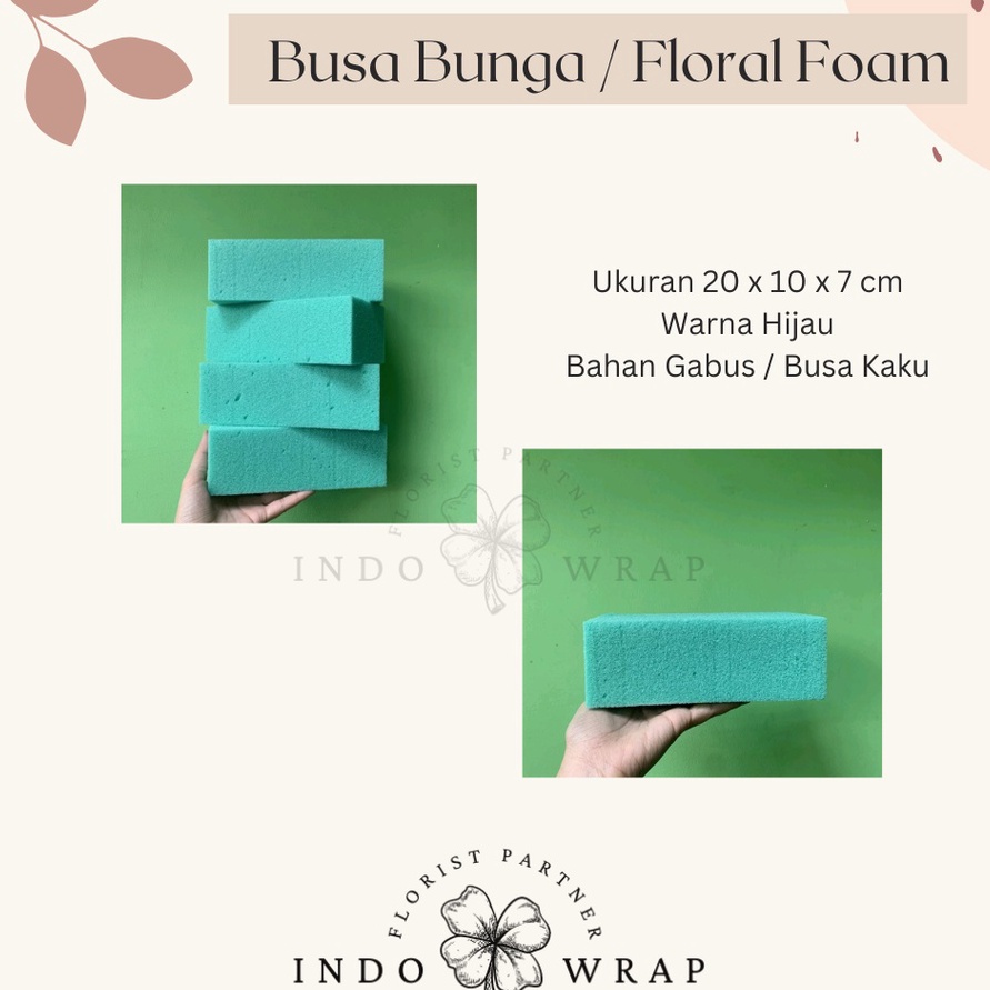 GROSIR FLORAL FOAM ECER SATUAN BUSA BUNGA OASIS GABUS BUNGA