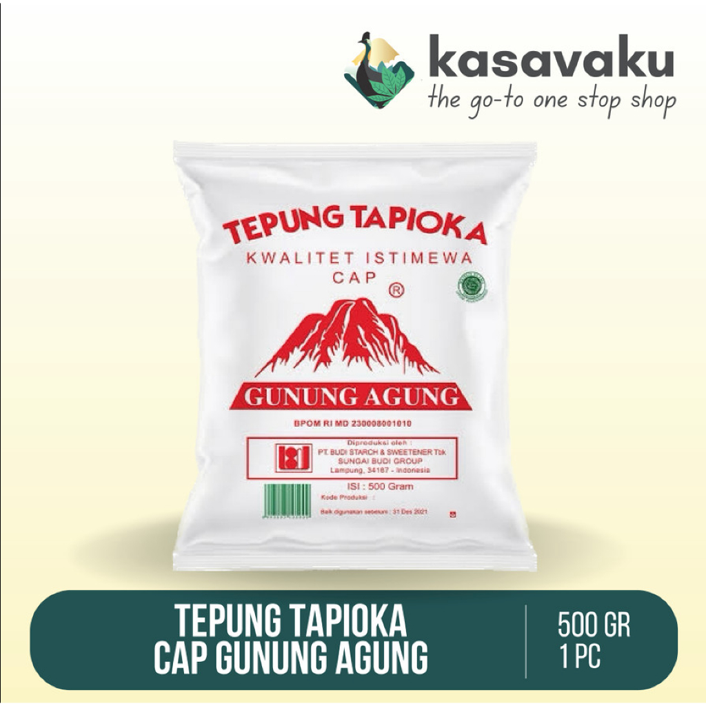 

tepung tapioka cap Gunung Agung 500 g