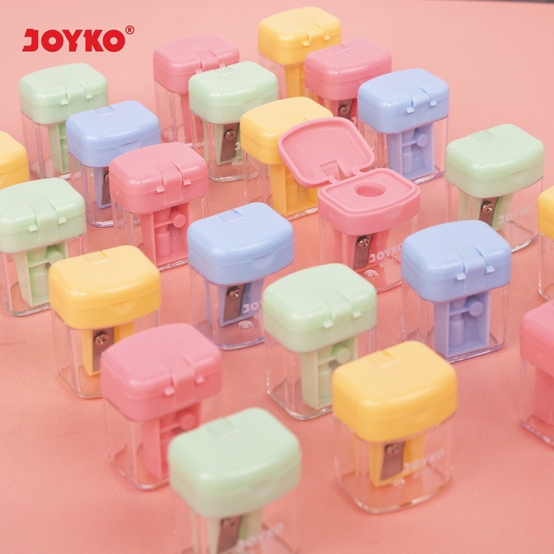

JOYKO Pencil Sharpener / Serutan Pensil Pastel Color / Rautan B-167