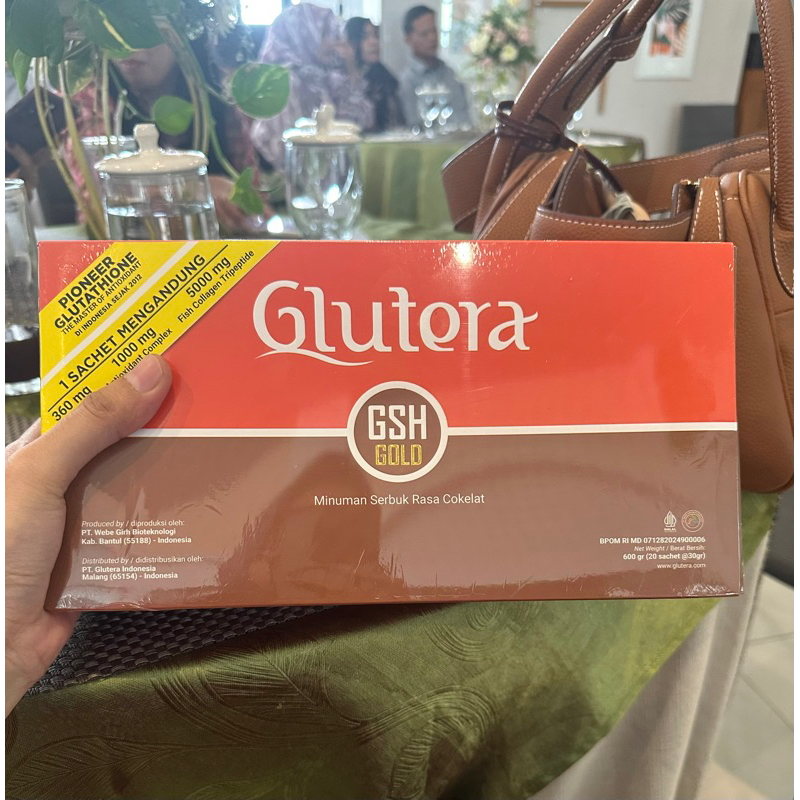 GLUTERA GSH GOLD NEW GLUTATHIONE DAN COLLAGEN 20 Sashet