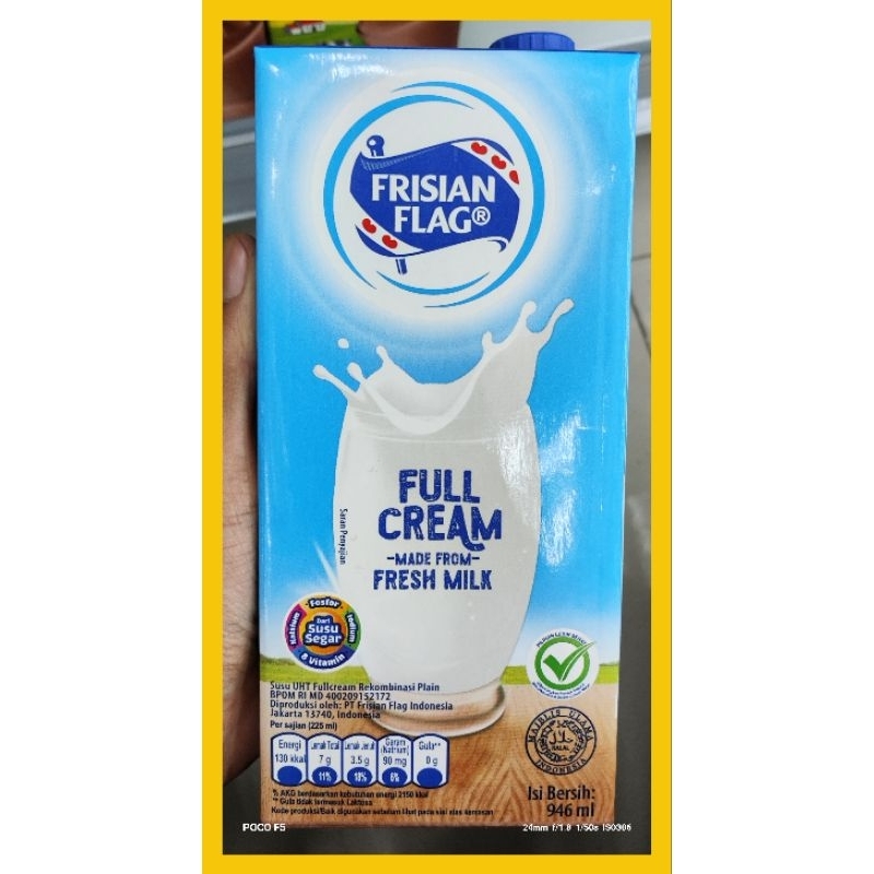 

Susu UHT Frisian Flag 946ml