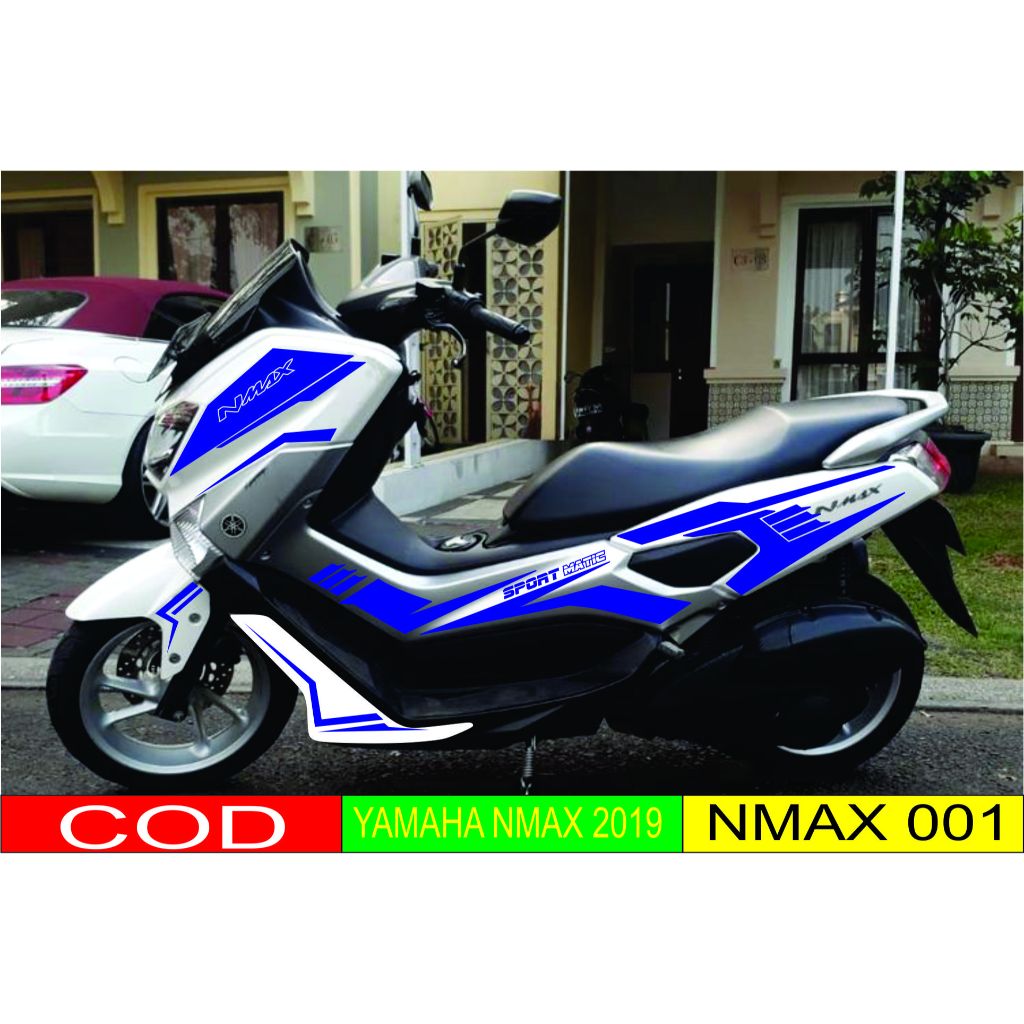 sticker nmax putih