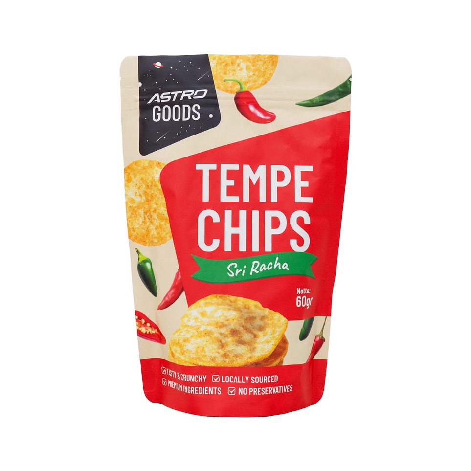 

Astro Goods Keripik Tempe Sri Racha Sauce 6gr