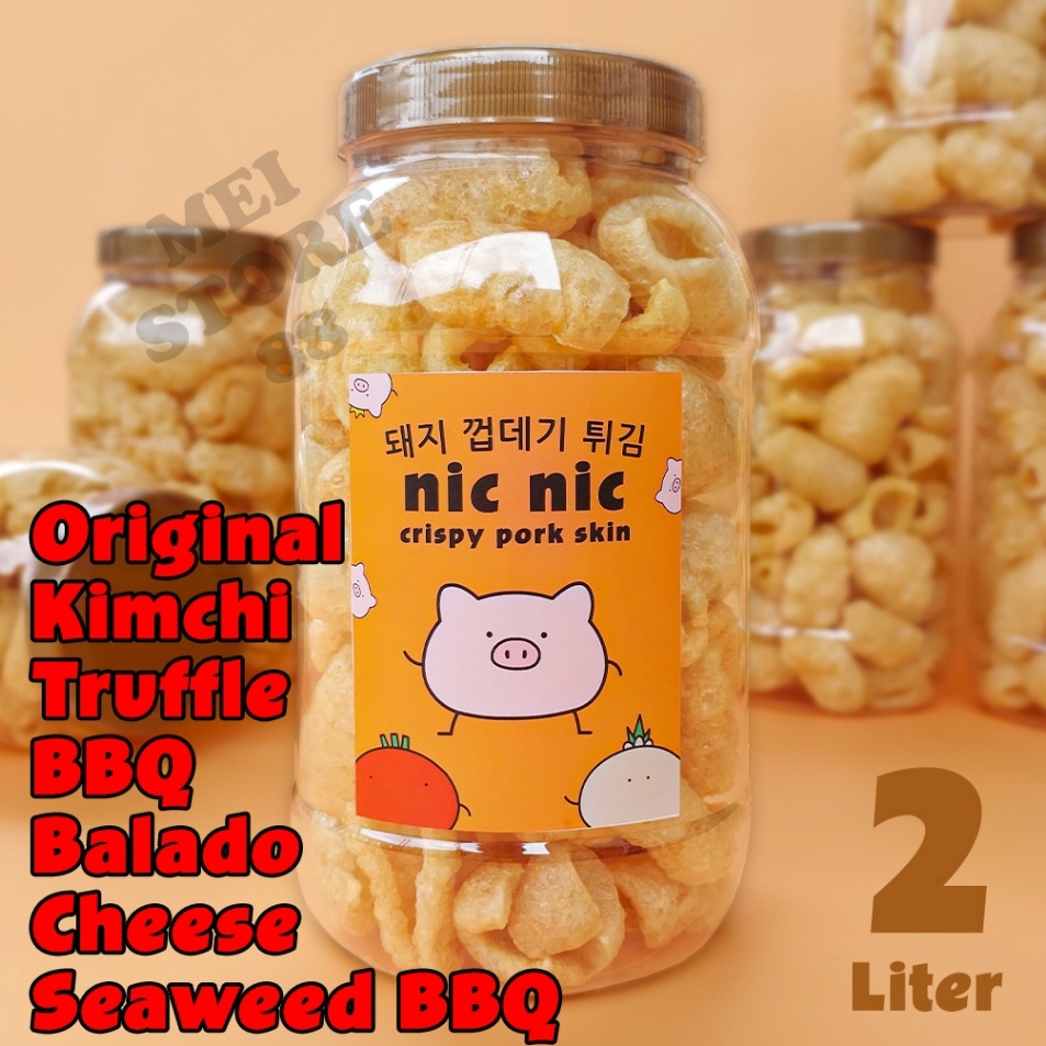 

Best Produk Kerupuk Kulit Babi Nic Nic 2 Liter Snack Cemilan Rambak Krupuk Kerubi