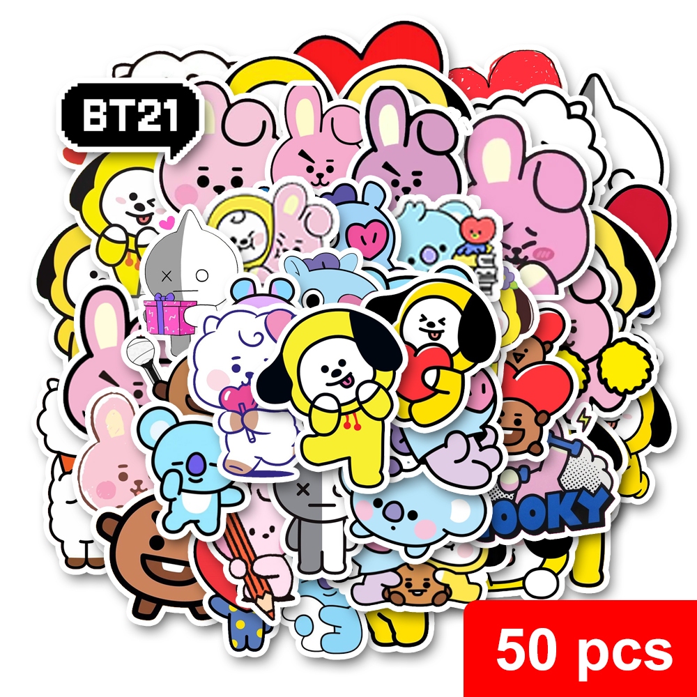 

stiker BTS waterproof stiker kpop korea stiker lucu anti air bisa untuk tumbler case hp laptop