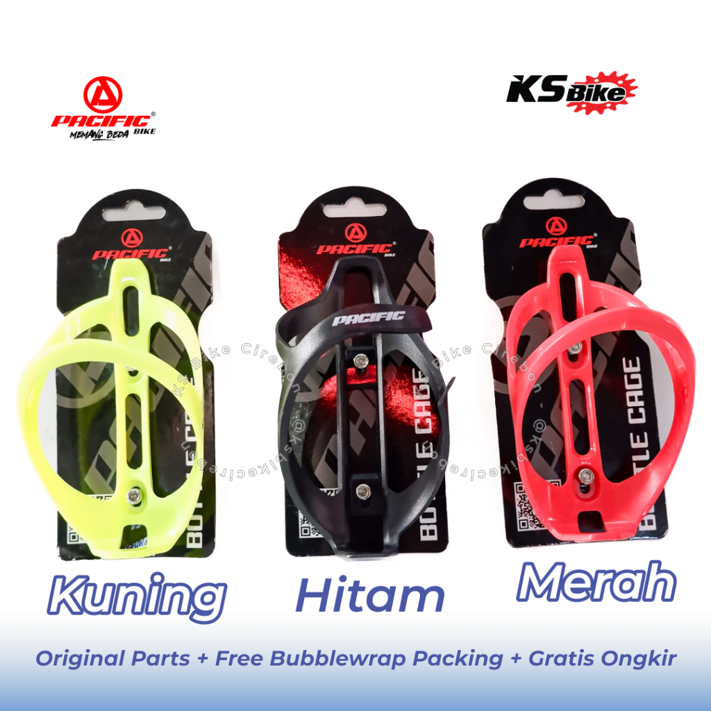 Tempat Botol Sepeda Pacific PVC Bottle Cage Bicycle ABS Universal KS Bike Cirebon