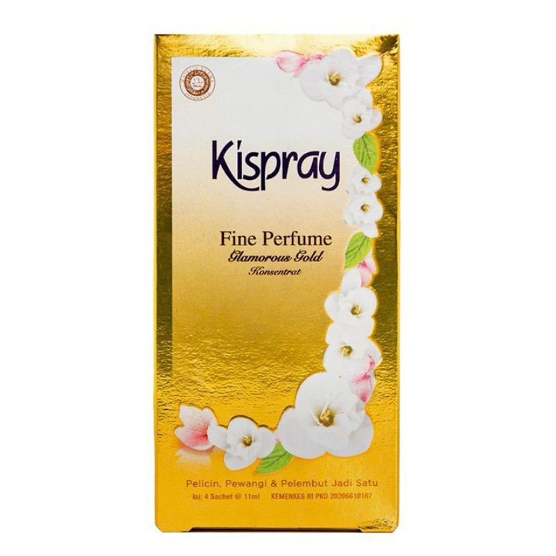 KISPRAY DUS GLAMOROUS GOLD @11 ML X 4 SACHET