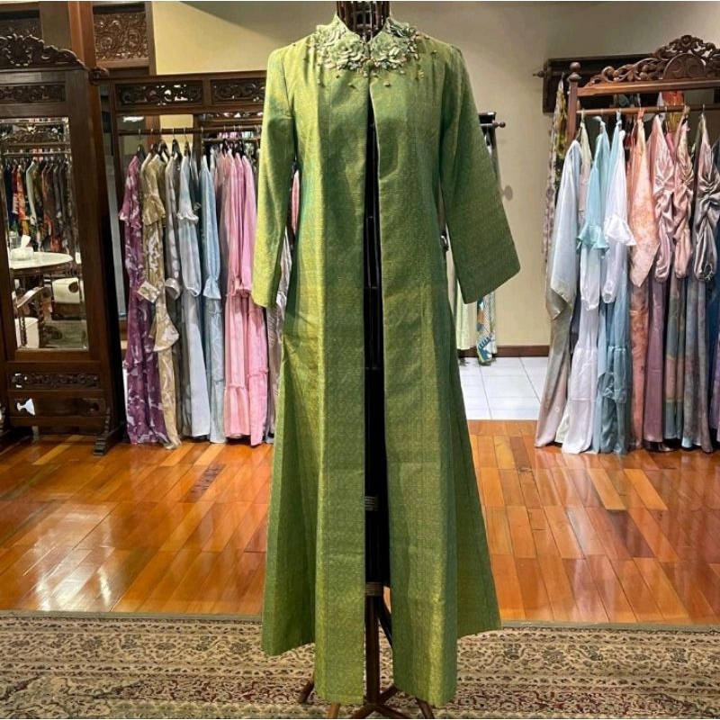 Long Outer Katun Songket Payet by Dian Pelangi LIMITED EDITION Cardigan Bolero Kardigan Mantel Cardi