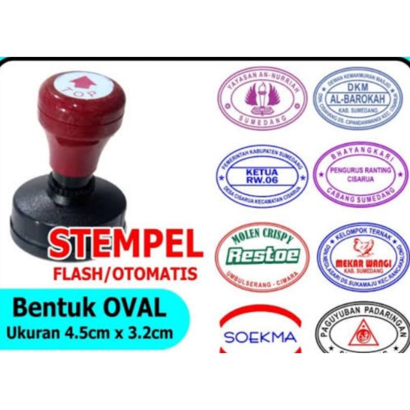 

STEMPEL WARNA OVAL!!!UKURAN STANDAR-FREE DESAIN-PROSES CEPAT!!!