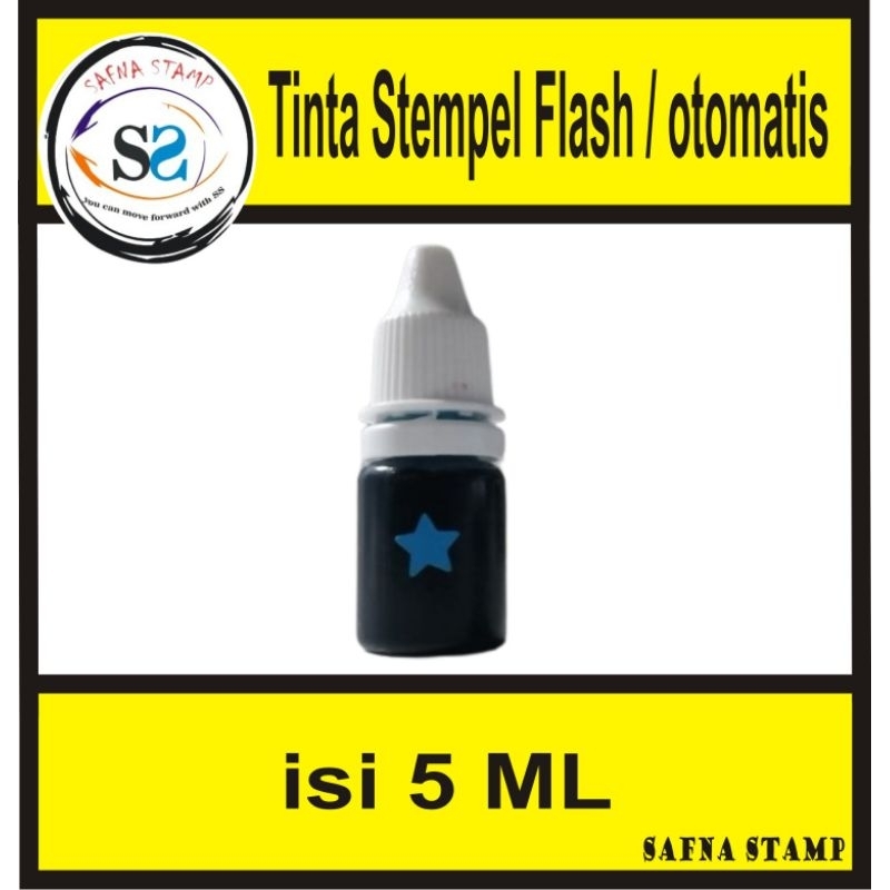 

Tinta Stempel Flash Trodat 5 ml warna Biru Muda...