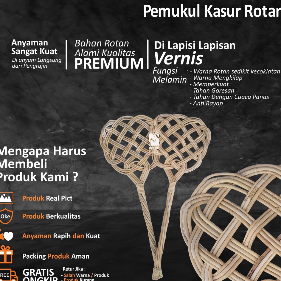Pemukul Kasur Rotan