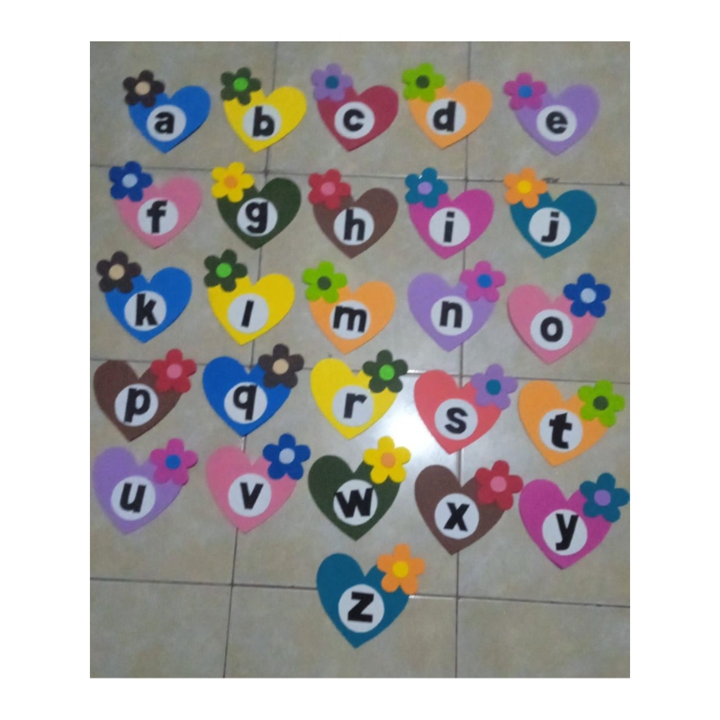 

Hiasan kelas dan papan tulis abjad a-z