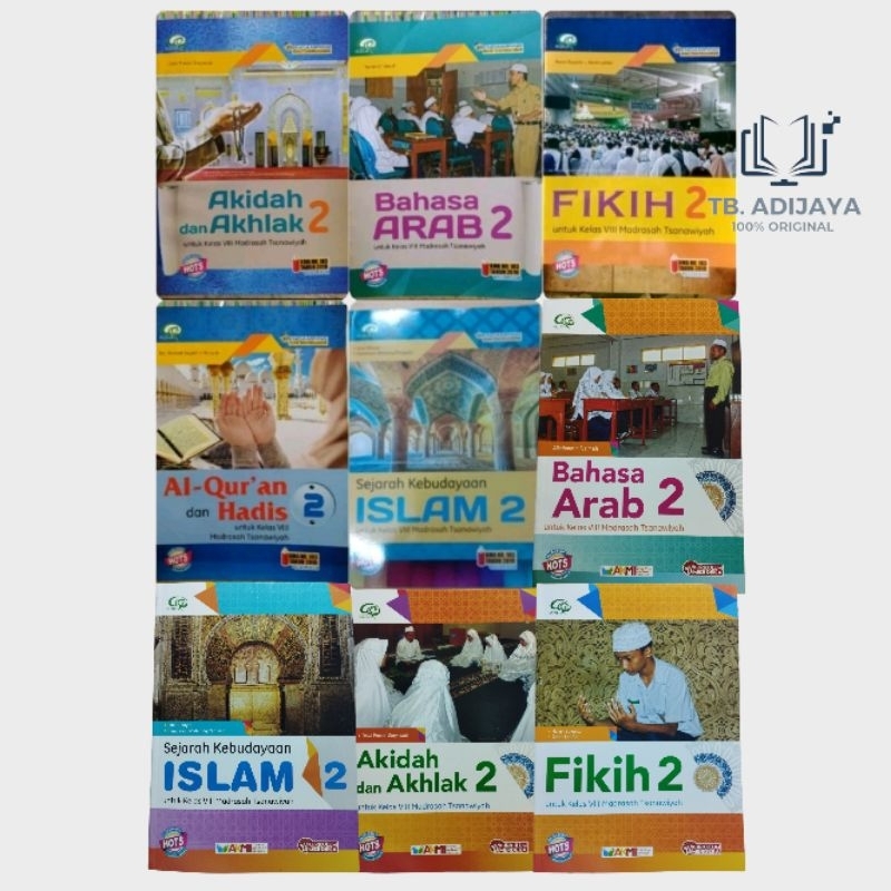 Bahasa Arab Akidah Akhlak Al Quran Hadis Fikih SKI MTs Kelas 8 VIII Kurikulum Merdeka Kurikulum 2013