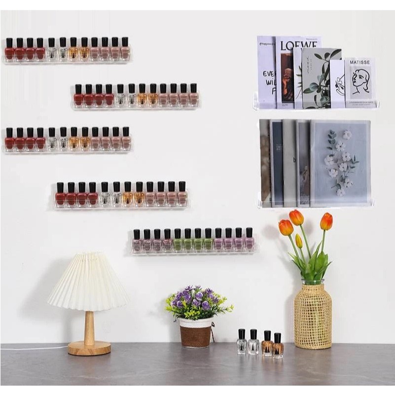 Rak Dinding tempel penyimpanan Cat kuku rak kutek