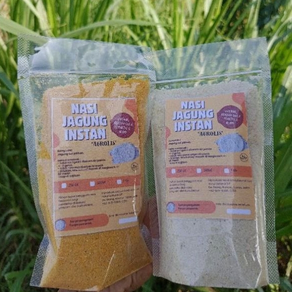 

Nasi jagung instan halus/ ampok kuning putih/ gerit jagung/ 1 kg/ 500gr/250gr