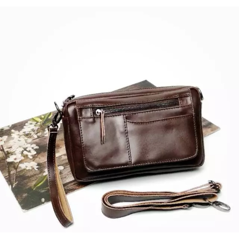 dompet tangan kulit sapi asli dompet pria garutan