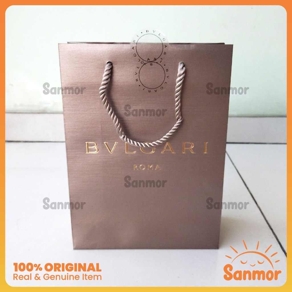 

Paperbag Authentic Original BVLGARI BULGARI ROMA - Size S Small 28cm x 21cm x 8,5cm - Preloved