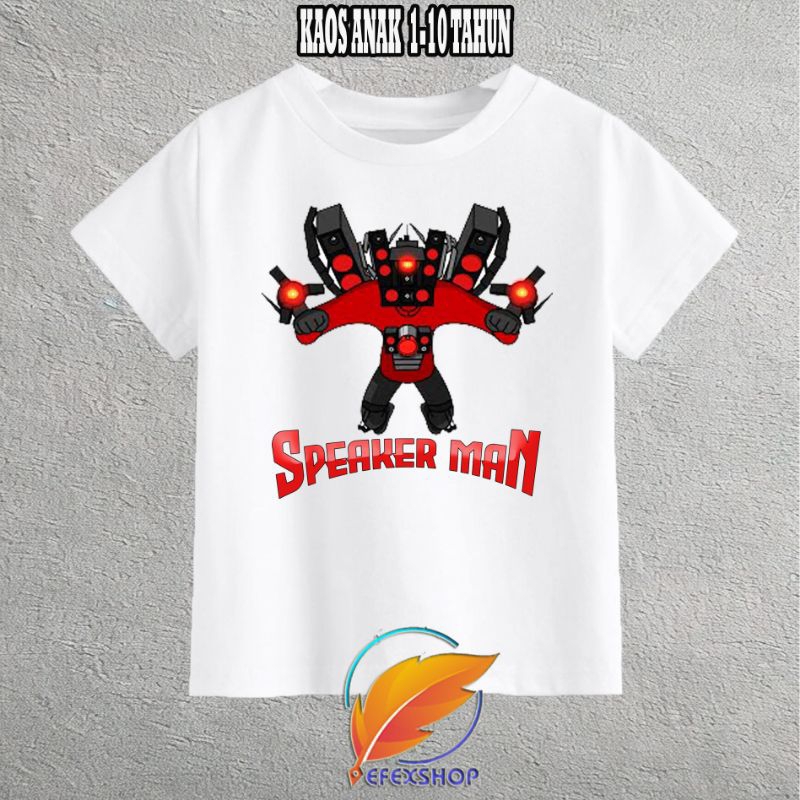 KAOS ANAK SKIBIDI TOILET TITAN SPEAKERMAN KAOS ANAK TITAN SPEAKERMAN SKIBIDI TOILET