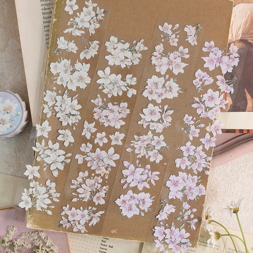 

[New] Loi Design Sakura Color Flower PET Tape Sticker