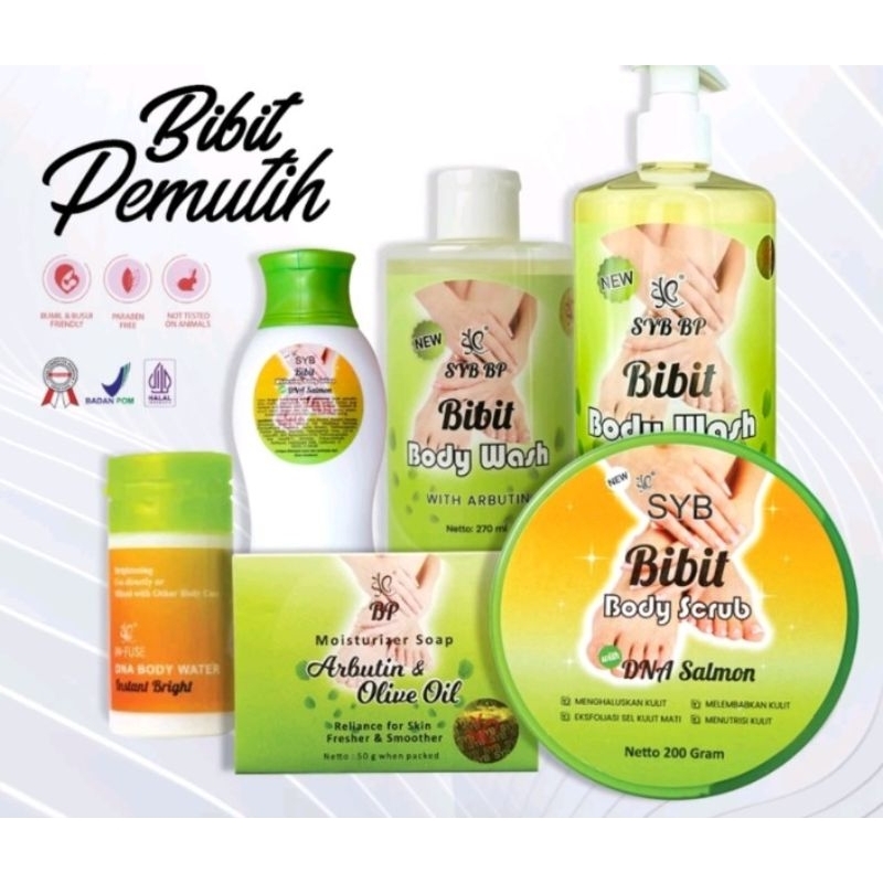 Syb Infuse whitening body weter, Whitening lotion bibit pemutih Syb Bpom Original Hendbody syb dan B