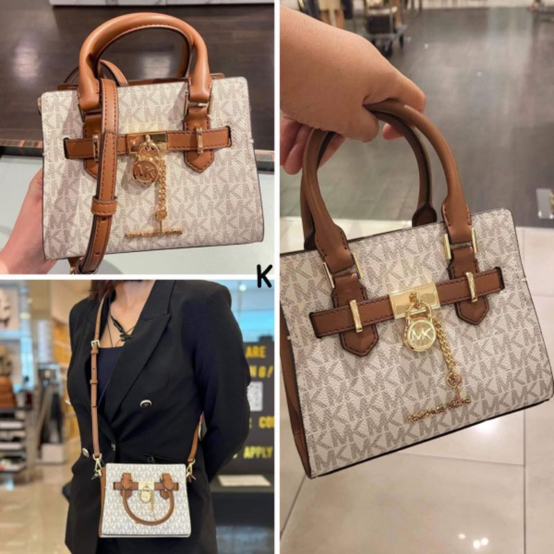 tas mk hamilton xs satchel sign vanilla crossbody original