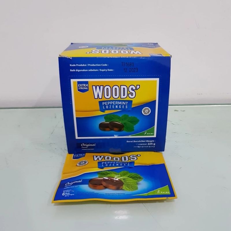 

WOODS' PEPPERMINT LOZENGES 1box 15pcs