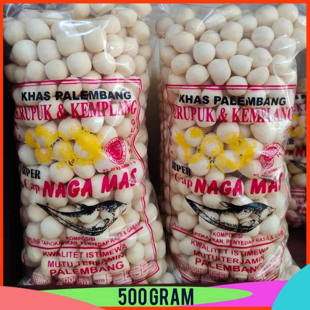 

KERUPUK GETAS SUPER KEMASAN 500 GRAM ASLI PALEMBANG NAGA MAS