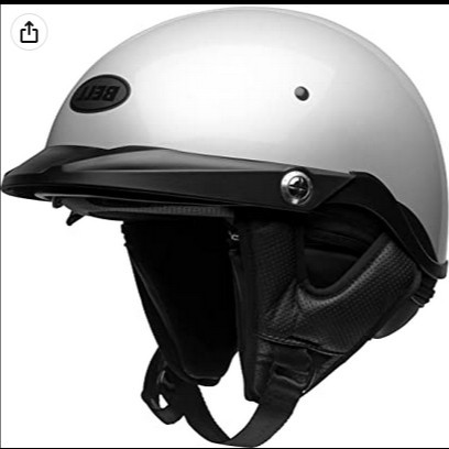 BELL PITT BOSS WHITE | HELM RETRO | HELM CLASSIC HELM HALF FACE