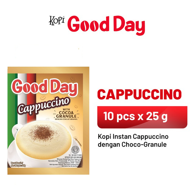 

GOOD DAY Cappuccino 1 Renteng (10 x 25 gr)