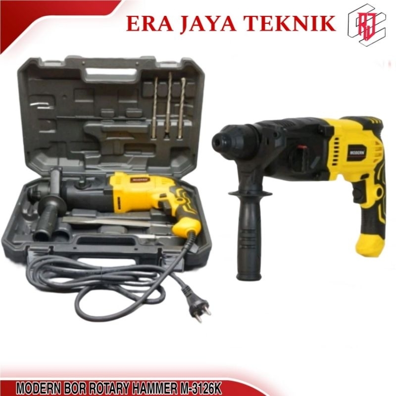 MODERN M-3126K  Mesin Bor Bobok Beton SDS PLUS Rotary Hammer Drill M3126K