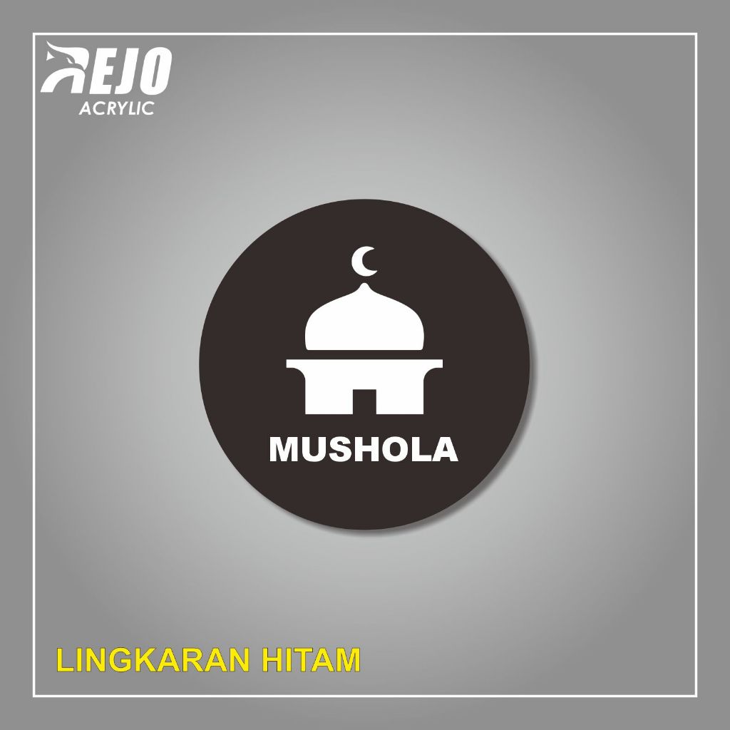 Sign Akrilik Mushola Masjid Signage - Sign Board