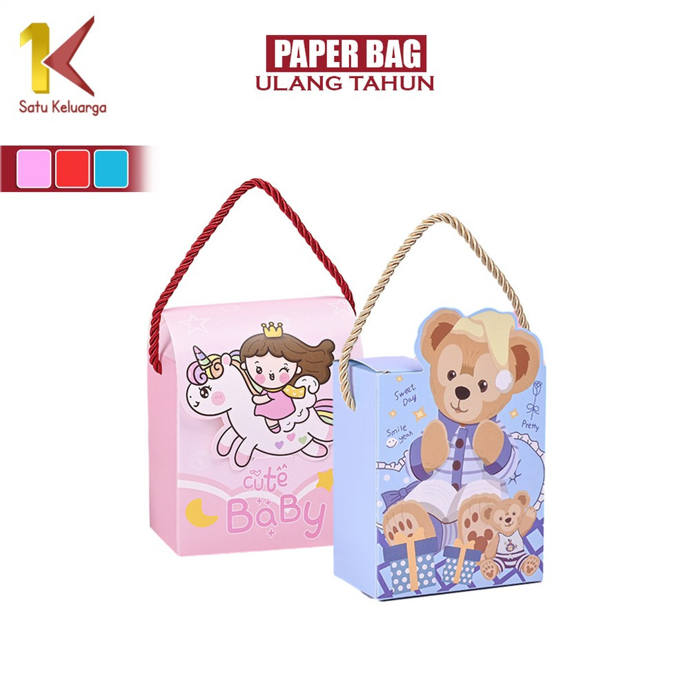 

Satu Keluarga Goodie Bag Ulang Tahun Anak Motif Balon C1057 Paper Bag Ulang Tahun Anak Tas Bingkisan Birthday Kartun Lucu Tas Kado Bear