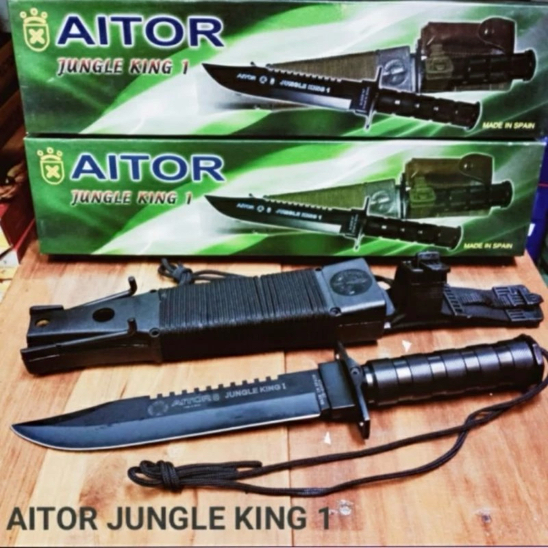 Pisau Berburu survival outdoor aitor jungle king 1 Survival kit Peralatan survival
