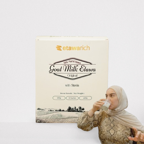 

Etawarich - Susu Kambing bubuk asli 210gr Original Atasi Asam urat Nyeri Sendi dan Tulang Rematik | Premium Murni Tanpa Gula Bebas Lemak Menjaga Kepadatan Tulang Kesehatan Tulang Masalah Pernapasan Tinggi Kalsium Protein | mengandung skygoat & gomars BPOM