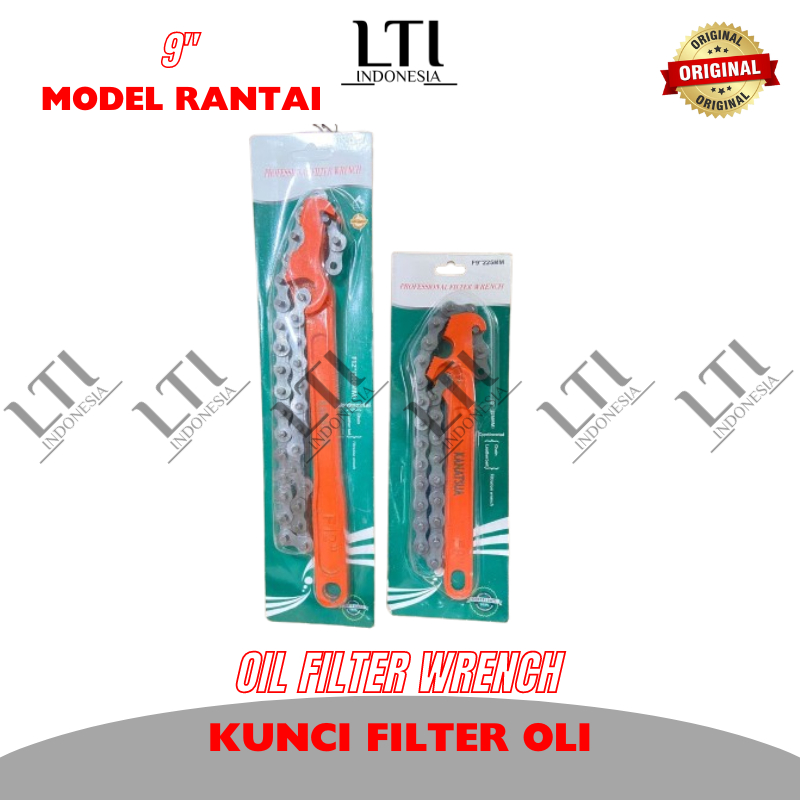 HARGA PROMO Kunci Filter Oli 9" Kunci Filter Solar Model Rantai Universal 9 Inch